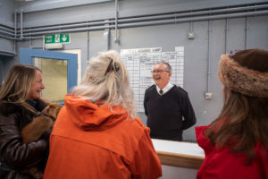 A group of visitors on a Self-Guided Tour